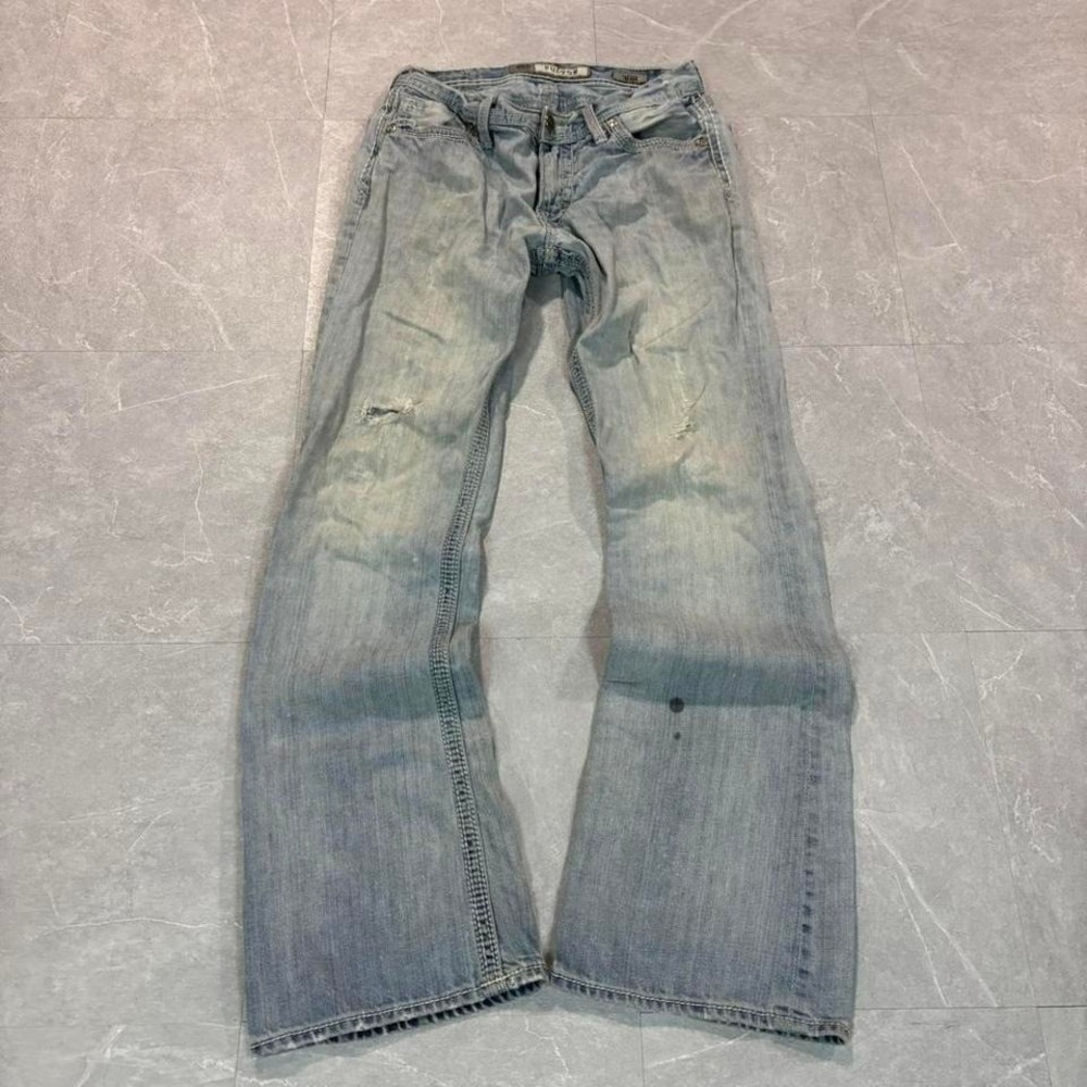 Add 'BKE blue denim flared jeans, Size 30" #denim #flared